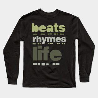 beat rhymes life 2023 09 Long Sleeve T-Shirt